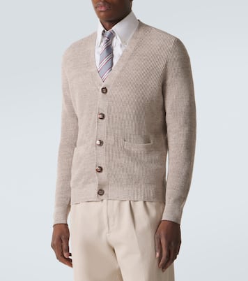 Cardigan en lin et coton | Brunello Cucinelli