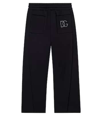 Pantaloni sportivi in jersey di cotone | Dolce&Gabbana Kids