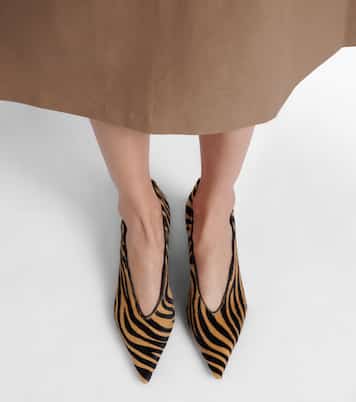 Escarpins Babouche 40 en cuir façon poulain | Le Monde Béryl