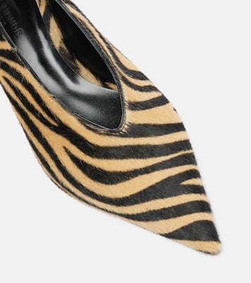 Escarpins Babouche 40 en cuir façon poulain | Le Monde Béryl