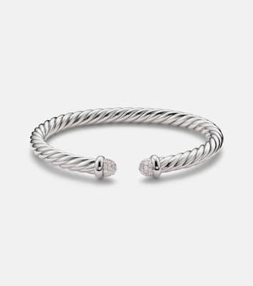 Bracelet Cable Flex® en argent sterling et diamants | David Yurman