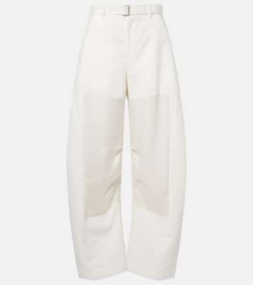 Belted barrel-leg pants | Sacai