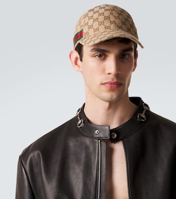 GG帆布Web Stripe棒球帽 | Gucci
