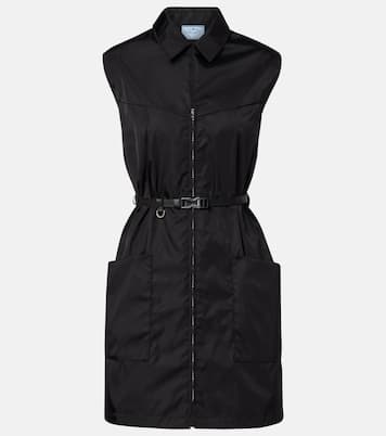 Re-Nylon belted zip-up minidress | Prada