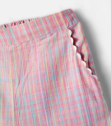 Loukie checked ruffled cotton pants | Louise Misha