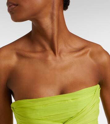 Ruffled georgette maxi dress | Blumarine