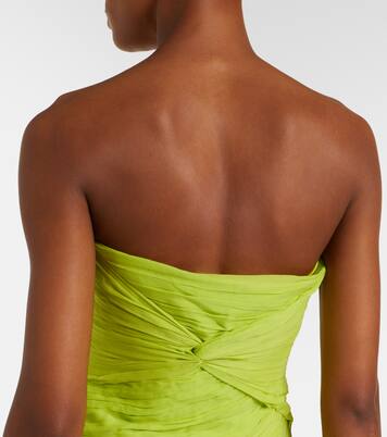 Ruffled georgette maxi dress | Blumarine