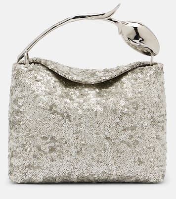Bloom Mini sequined top-handle bag | Erdem