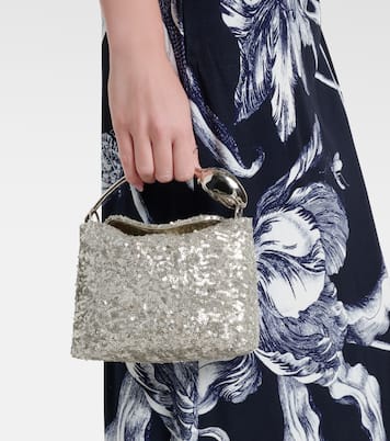 Bloom Mini sequined top-handle bag | Erdem