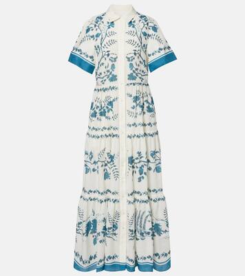 Hemdblusenkleid aus Baumwolle und Leinen | Erdem