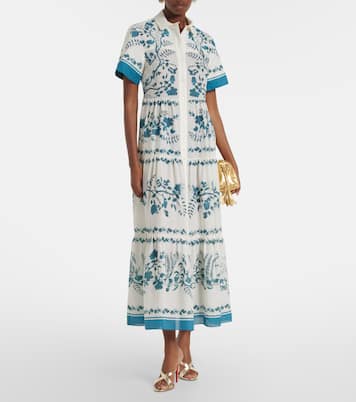 Hemdblusenkleid aus Baumwolle und Leinen | Erdem