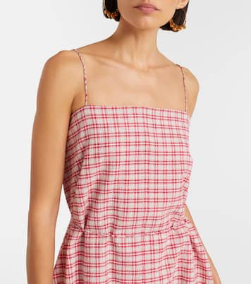 Riatto checked cotton romper | Faithfull