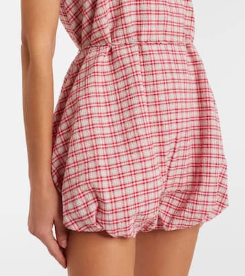 Riatto checked cotton romper | Faithfull