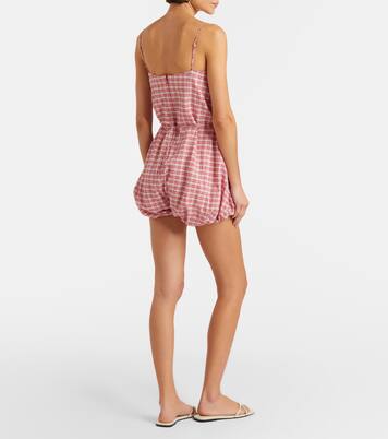 Riatto checked cotton romper | Faithfull