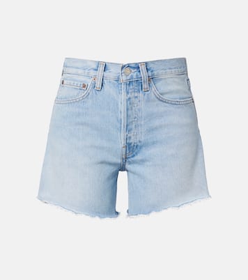 Parker Long distressed denim shorts | Agolde