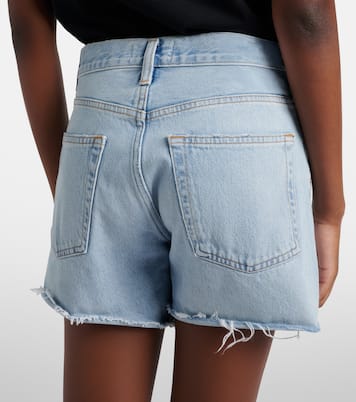Parker Long distressed denim shorts | Agolde
