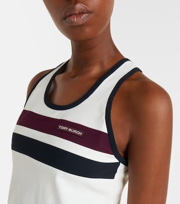 Striped jersey tank top | Tory Burch