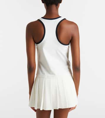 Striped jersey tank top | Tory Burch