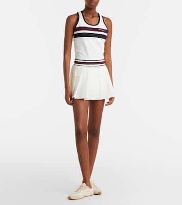 Striped jersey tank top | Tory Burch