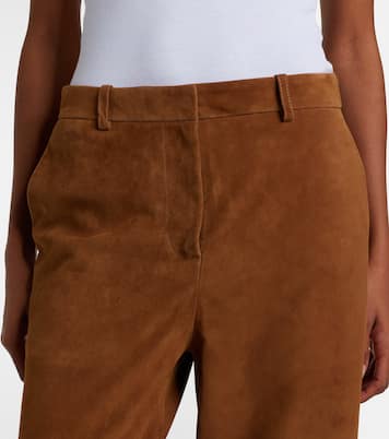 Coda suede wide-leg pants | Nour Hammour