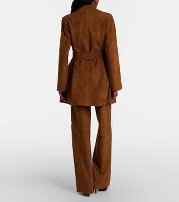 Coda suede wide-leg pants | Nour Hammour