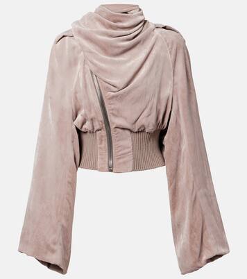 Scarf Flight chenille bomber jacket | Rick Owens