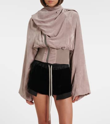 Scarf Flight chenille bomber jacket | Rick Owens