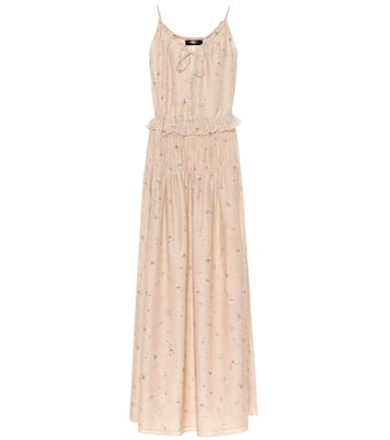 Floral silk maxi dress | Amiri