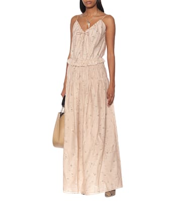 Floral silk maxi dress | Amiri