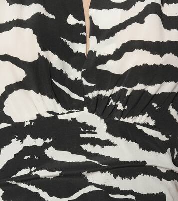 Robe Farah imprimée en crêpe de soie mélangée | Isabel Marant