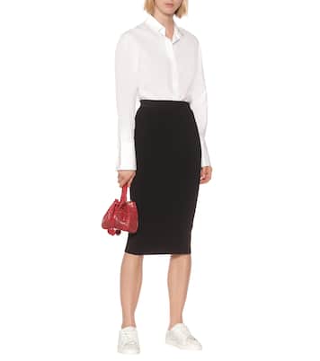 Laser-cut leather sneakers | Alaïa