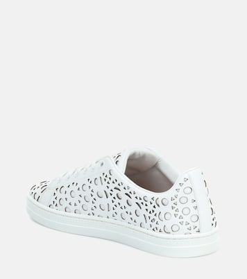 Laser-cut leather sneakers | Alaïa