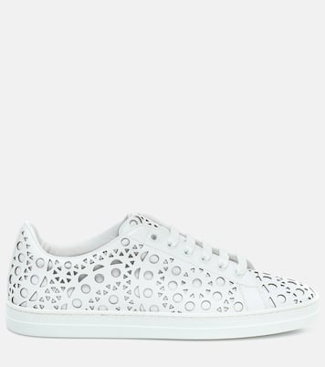Laser-cut leather sneakers | Alaïa