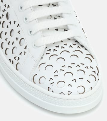 Laser-cut leather sneakers | Alaïa