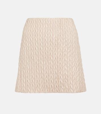 Mini-jupe matelassée | Miu Miu
