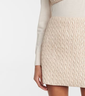 Mini-jupe matelassée | Miu Miu