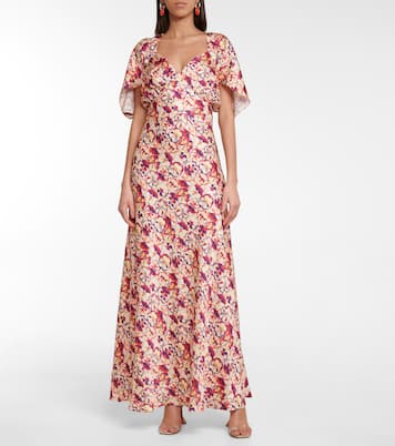 Robe longue à fleurs | Rabanne