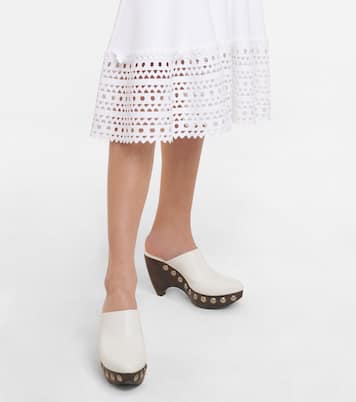 Zuecos de piel | Alaïa