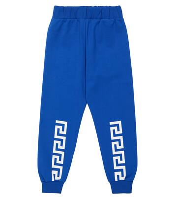 Greca cotton jersey sweatpants | Versace Kids