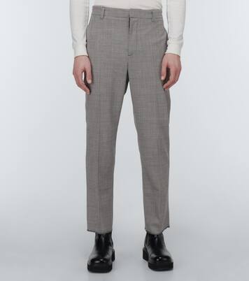 High-Rise Hose aus einem Wollgemisch | Nanushka