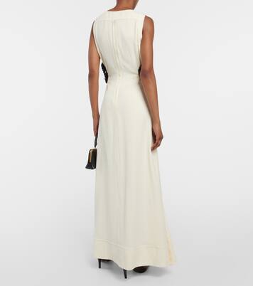 Knotted cutout crêpe gown | Jil Sander