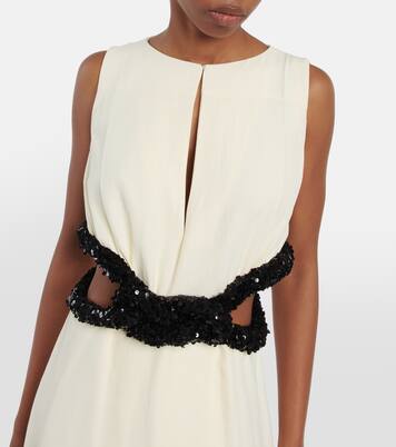 Knotted cutout crêpe gown | Jil Sander