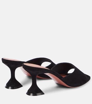 Lupita suede mules | Amina Muaddi