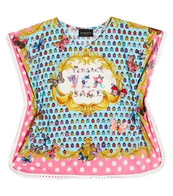 Butterflies Kids cotton cover-up | Versace Kids