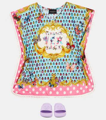 Butterflies Kids cotton cover-up | Versace Kids