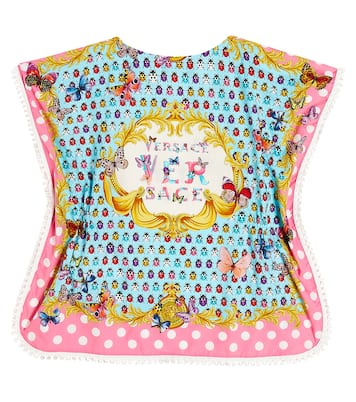 Butterflies Kids cotton cover-up | Versace Kids