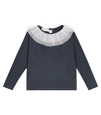 Saladeta tulle-trimmed top | Suncracy