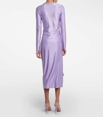 Gathered satin top | Rabanne