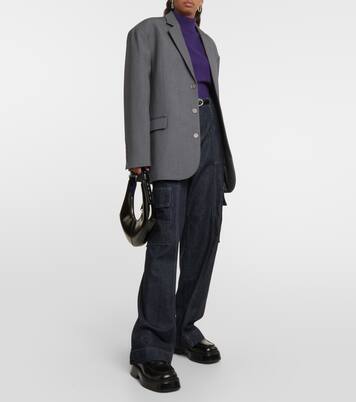 X EmRata High-Rise Cargo-Jeans Amia | AG Jeans