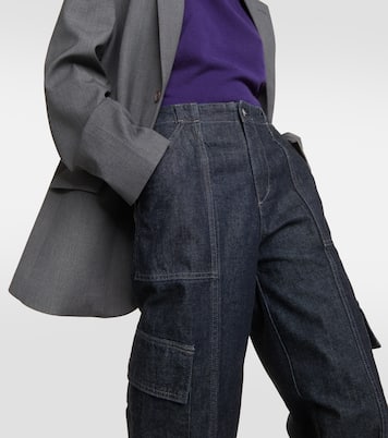 X EmRata High-Rise Cargo-Jeans Amia | AG Jeans